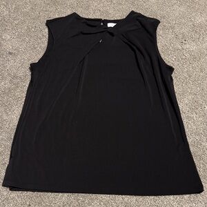 Liz Claiborne Black Sleeveless Top